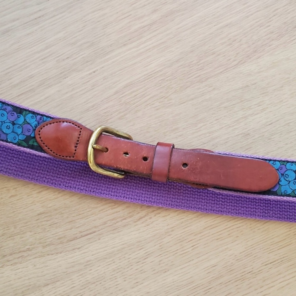 Vintage Purple and Blueberries Belt - Picture 4 of 9